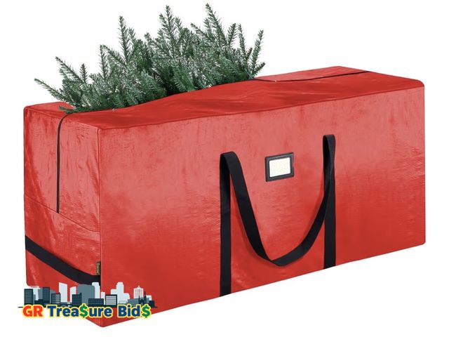 Lot 111-669053 - New BALEINE 7.5 ft Christmas Tree Storage Bag, Heavy Duty Extra Large Artificial Christmas Tree Bag ...