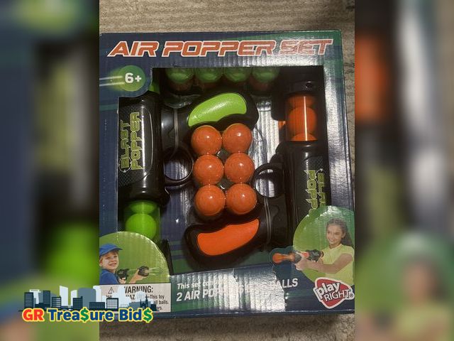 Lot 111-52429 - Kiddie Play Toy Foam Blasters &amp; Guns Atomic Power Popper Ball Guns for Kids Air Shooter with Foa...