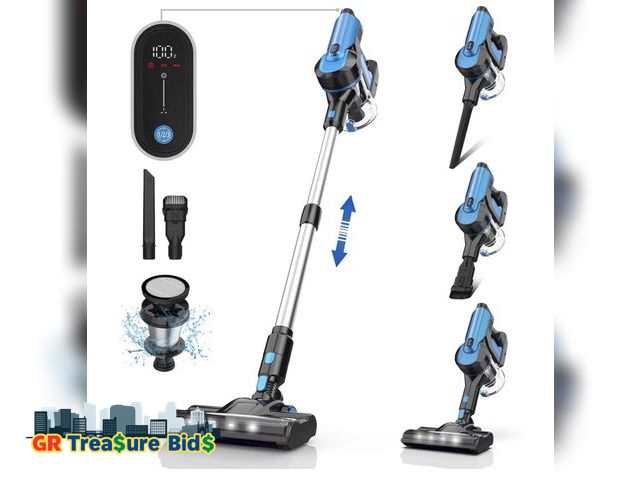 Lot 111-89304 - New Cordless Vacuum Cleaner, 33000pa Stick with Smart LED Display, Max 50 Mins Runtime, Anti-Tangle ...