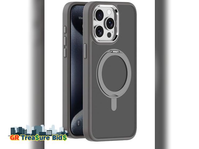 Lot 111-85522 - New HAO RIYLN Magnetic Case for Iphone 16 pro  Individual Buttons Wireless Charging Phone Case Trans...