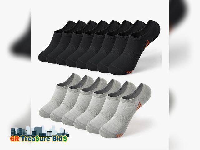 Lot 111-24250 - Honeysea 7 Pairs No Show Socks for Women and Men - Low Cut Casual Ankle Athletic Non Slip With Multi...