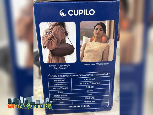 Lot 111-5058 - New Cordless Back and Neck Massager, Knee Massager with Heat