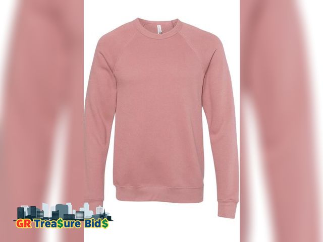 Lot 111-51256 - New Fantaslook Unisex Adult Fleece Raglan Sweatshirt  (Mauve)