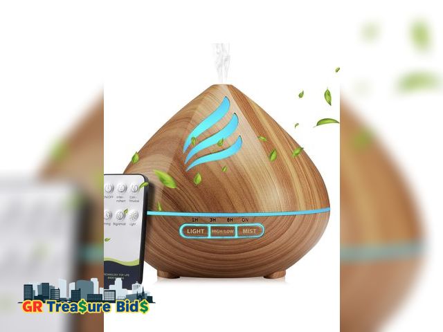 Lot 111-50290 - New Essential Oil Scent Diffuser: 500ML Aroma Diffuser with Remote Control, Large Fragrance Aromathe...