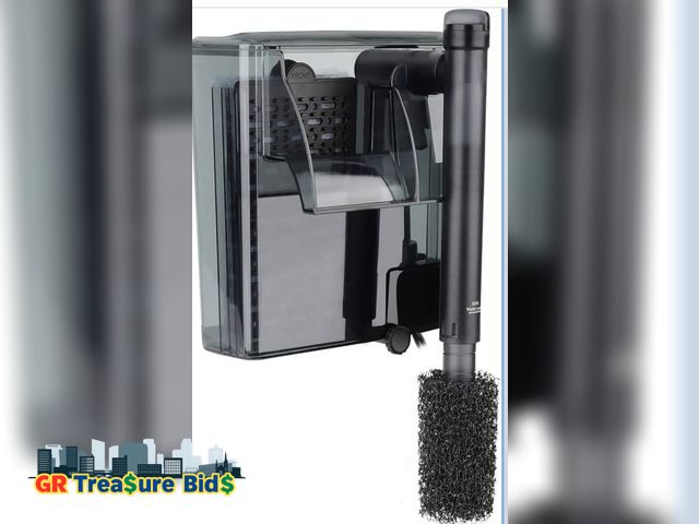 Lot 111-51715 - New hygger Aquarium HOB Filter 105 GPH for 10-20 Gallon Fish Tank Power Filter with Adjustable Water...
