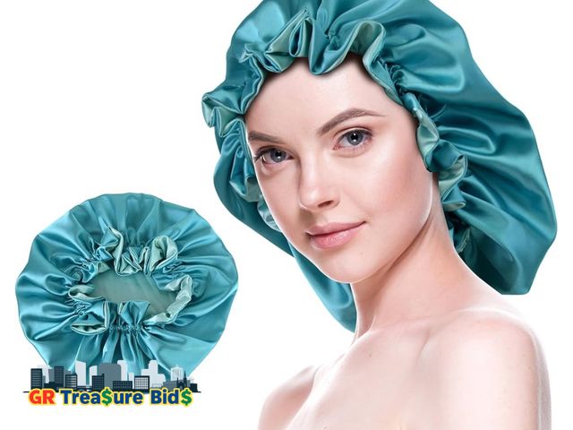 Lot 111-3 - Silk Bonnet for Sleeping Satin Bonnets Double Layer Reversible Hair Cap Bonnet for Women Long Curly ...