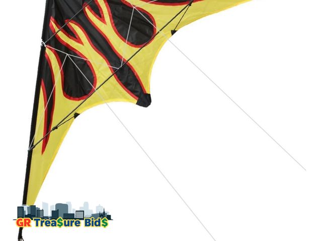 Lot 111-72582 - New HENGDA KITE-Upgrade Star Rhyme 48 Inch Dual Line Stunt Kite for Kids and Adults,Outdoor Sports,B...