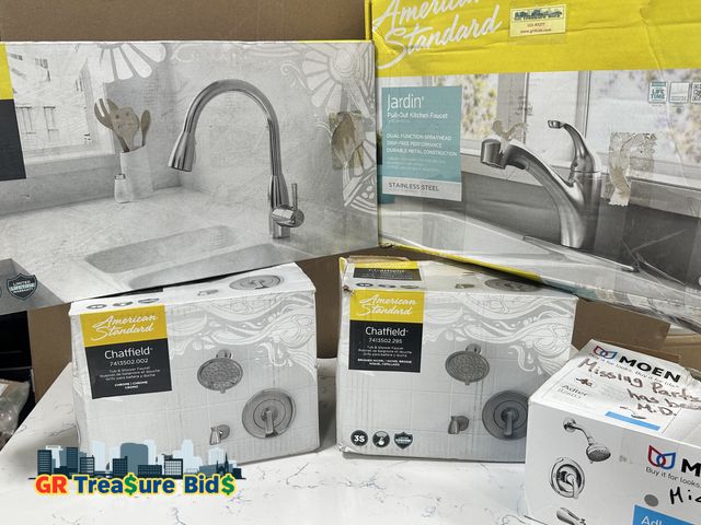 Lot 111-83277 - American Standard &amp; Moen Kitchen &amp; Bath Faucets &amp; Shower Fixtures