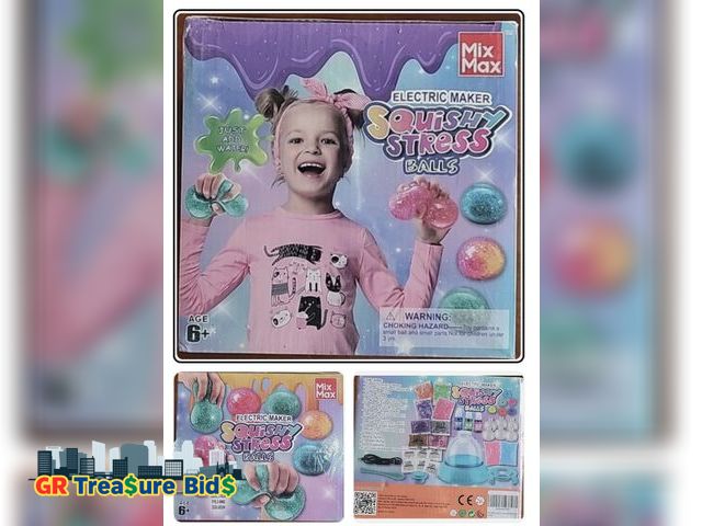 Lot 111-51956 - Squishy Stress Ball Maker, New Sealed Shiny Glitter Station Maker