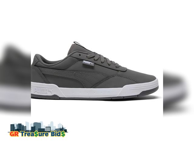 Lot 111-512313 - New PUMA Mens Skate Buck Lace Up Sneakers Shoes Casual - Grey - Size 12