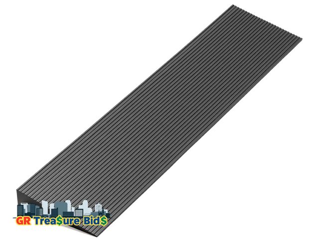 Lot 111-33038 - 1.6 Rise Ordorless Threshold Ramp Doorway Curb Ramp, 3000LBS Capacity Mobility Door Ramps for Home S...