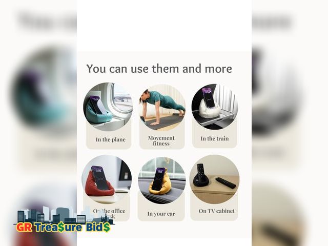 Lot 111-9834 - Cover of Mini Bean Bag Chair Cell Phone Holder (No Filler) Ultra Soft Micro Suede Anti Slip Miniatur...