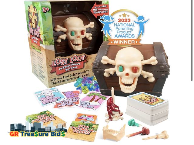 Lot 111-75678 - New Lost Loot DIY Scavenger Hunt Game - Award Winning Pirate Treasure Like No Other! Hide Skeleton K...