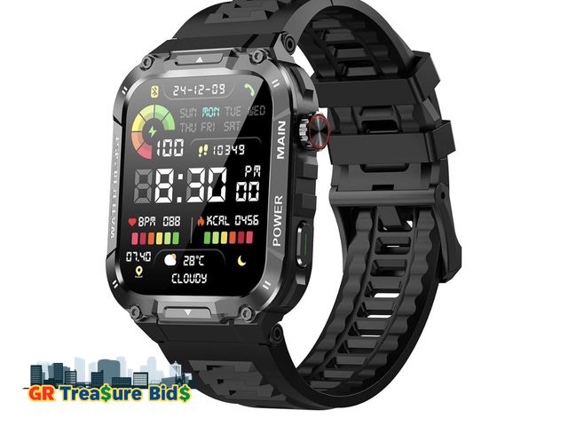 Lot 111-36790 - Military Smart Watch for Men with Call Function,Fitness Smartwatch for Android Phones and iPhone,Wat...