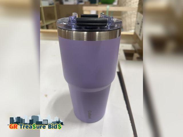 Lot 111-94089 - Cutiset 20oz Tumbler - Stainless Steel Vacuum Insulated Coffee Travel Tumbler with Lid and Straw, Do...