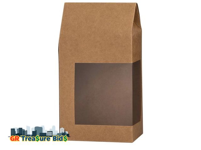 Lot 111-55292 - Hammont Gift Boxes - Beautiful, Tall Paper Boxes with Window | Gift Boxes for Parties, Holidays, Wed...