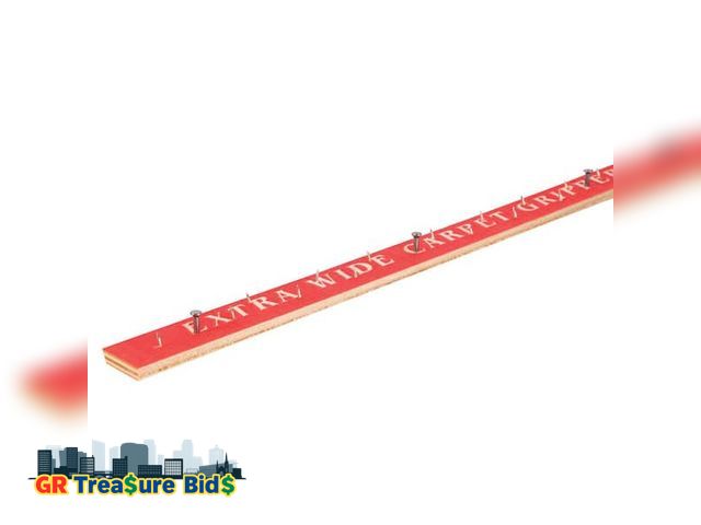 Lot 111-46546 - Poplar 1 in. W x 4 ft. L Carpet Tack Strip for Wood Subfloors (100-Pack)