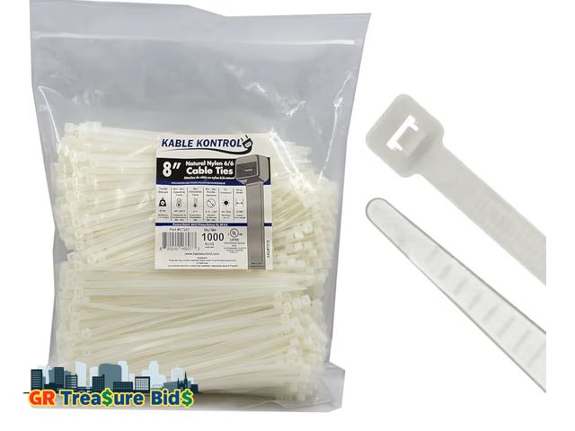 Lot 111-23825 - Zip Ties Natural White 288 Pcs 4 Inch