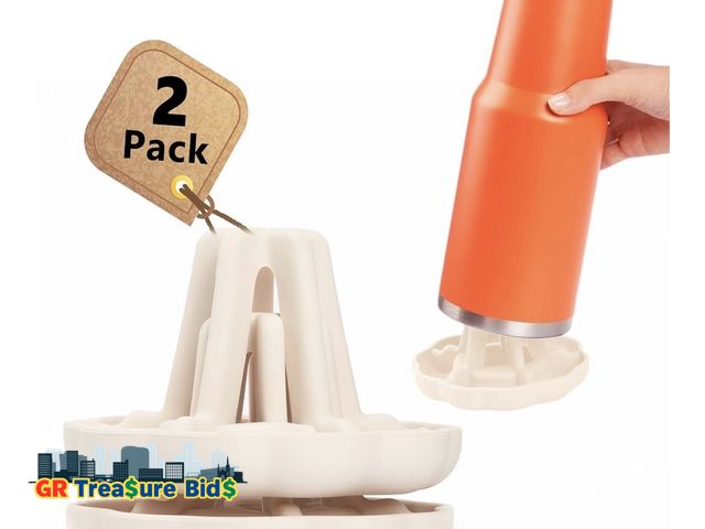 Lot 111-91177 - Water Bottle Drying Rack, Silicone Individual Bottle Stand Dryer with Drainer for Large Water Bottle...