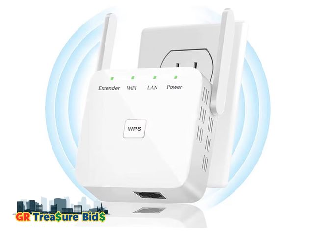Lot 111-48855 - New $32 WiFi Extender, WiFi Repeater, WiFi Booster, Covers Up to 8640 Sq.ft and 60 Devices, Internet...