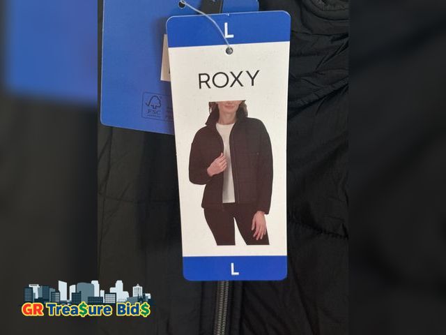 Lot 111-3033 - 1 New Roxy Women's Lined Bomber Jacket– Oversized Fit.