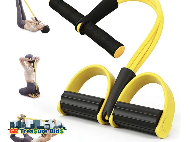 Lot 111-92872 - New 21 Fitness Resistance Bands with 4 Tube Pedal Ankle Puller, 2026 New Multifunction Elastic Yoga ...