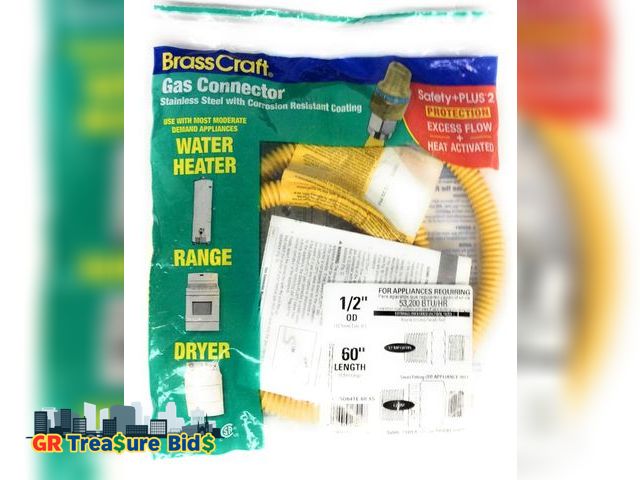 Lot 111-88783 - BrassCraft Gas Connector 1/2” x 60”