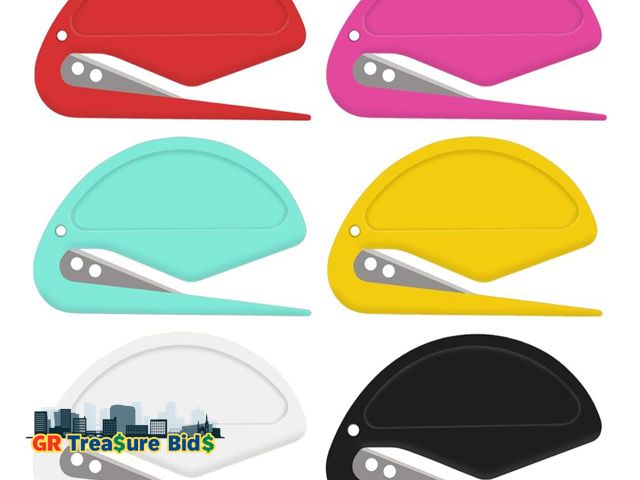 Lot 111-40577 - 6 Pack Letter Opener Envelope Slitter – Envelope Opener for Women Men,Office Worker,Graduate Student...