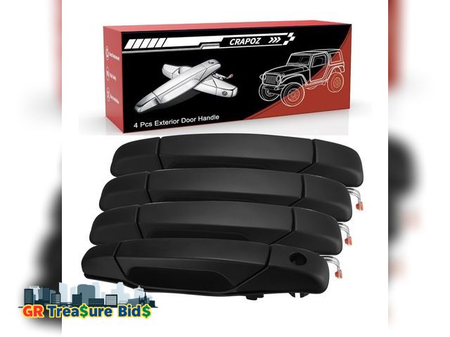 Lot 111-85569 - Exterior Chrome Door Handles Compatible with 2007-2014 Cadillac Escalade Chevy Avalanche Silverado S...