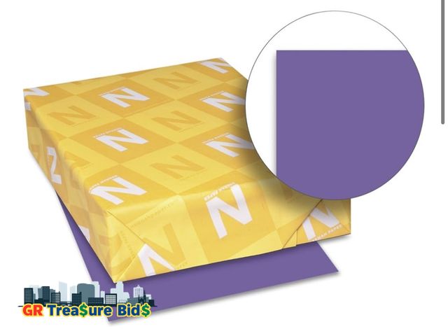 Lot 111-79949 - Astrobrights Color Cardstock, 65 lb Cover Weight, 8.5 x 11, Gravity Grape, 250/Pack