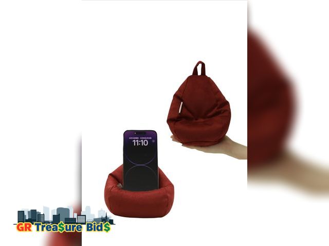 Lot 111-9110 - Cover of Mini Bean Bag Chair Cell Phone Holder (No Filler) Ultra Soft Micro Suede Anti Slip Miniatur...