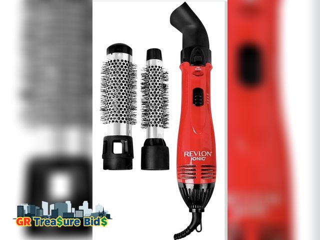 Lot 111-52115 - New . . Revlon 1200W Perfect Style Hot Air Kit | Style, Curl, and Volumize, 3 Piece Set 
1 1/2”