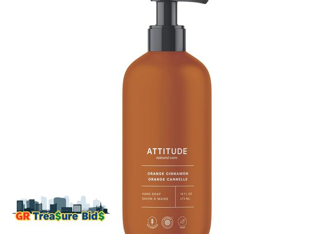 Lot 111-33170 - ATTITUDE Liquid Hand Soap, Made in Canada, EWG Verified, Plant and Mineral-Based, Vegan, Dermatologi...