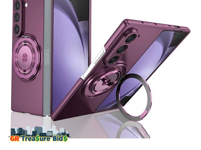Lot 111-38036 - New Phone Cover Case Compatible with Samsung Galaxy Z Fold 6, Purple
Magnetic Stand, Ring Holder, Sh...