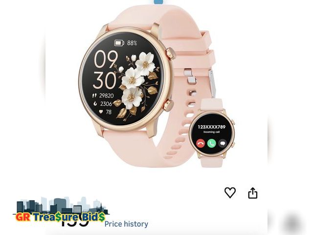 Lot 111-72672 - New 2025 New 1.39-inch Women's Smartwatch, Fitness Tracker with 100+ Exercise Modes, Take/Dial Calls...