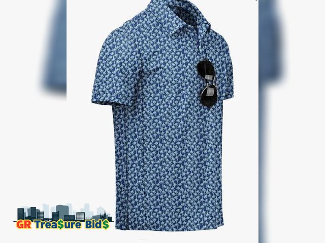 Lot 111-94089 - New NIASHOT Men's Polo Shirts Tactical Short Sleeve Golf T-Shirt Athletic Collared Summer Shirts (Sm...