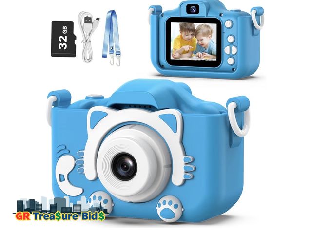 Lot 111-72672 - New Goopow Kids Camera Toys for 3-8 Year Old Girls Boys,Children Digital Video Camcorder Camera with...