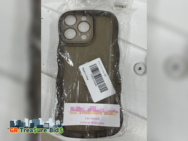 Lot 111-52602 - Clear Case for iPhone 15 Plus 6.7 Inches Transparent Cute Cover Case Lovely Wave-Frame Sleeve Case f...