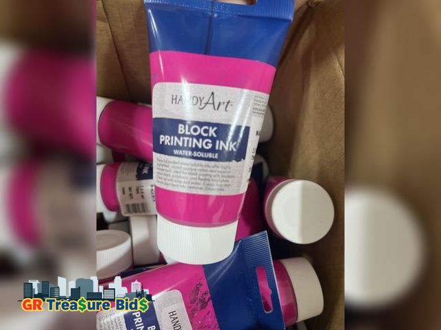 Lot 111-55759 - Lot of 24 Handy Art 305-000 Water Soluble Block Printing Ink Tube, Magenta, 2.5 oz