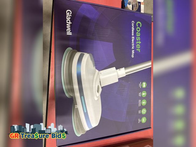 Lot 111-0115 - Cordless Electric Mop, Electric Spin Mop with LED Headlight and Water Spray, Up to 60 mins Powerful ...