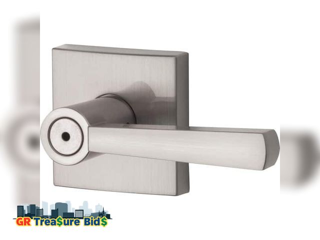 Lot 111-79140 - Prestige Spyglass Satin Nickel Bed/Bath Door Handle
