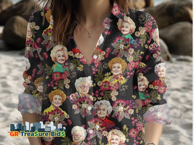 Lot 111-28998 - Golden girls movie button down shirt (small)