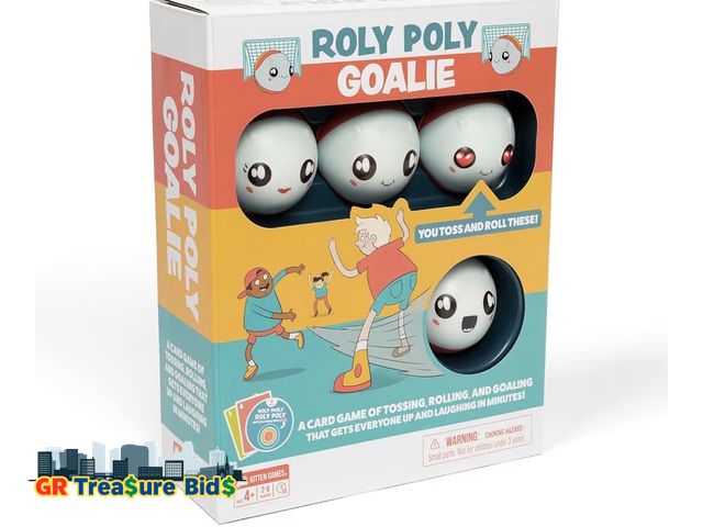 Lot 111-50762 - New Exploding Kittens Roly Poly Goalie 2-6 Players- Ages 4+-10 Minutes to Play-Card Game for Kids-Ac...