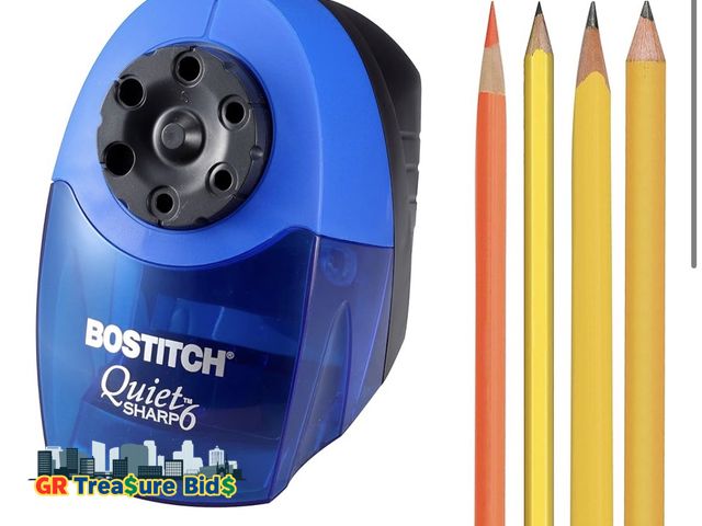 Lot 111-67337 - Bostitch Office QuietSharp 6 Electric Pencil Sharpener, Heavy Duty Classroom Sharpener, Size Selecto...
