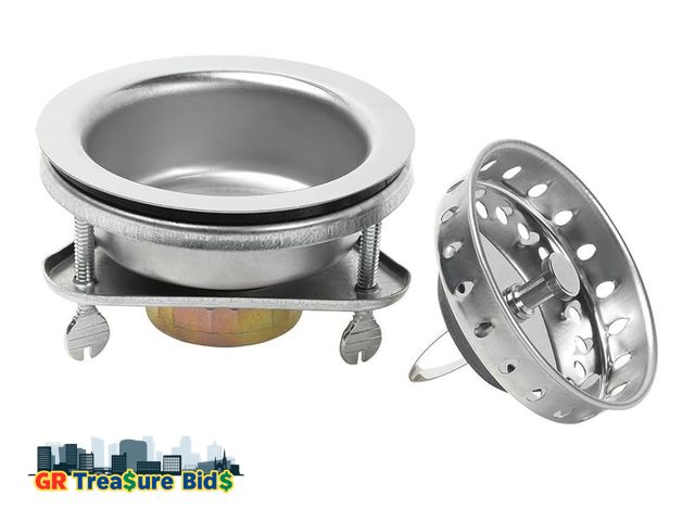 Lot 111-73123 - Glacier Bay EZ Lock Sink Strainer in Stainless Steel