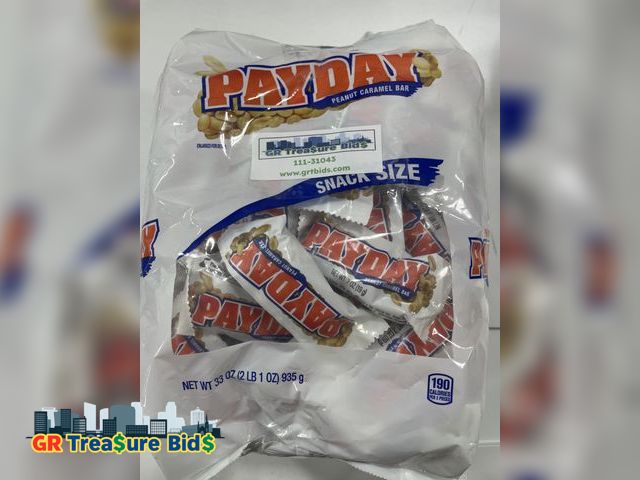 Lot 111-31043 - PAYDAY Peanut Caramel Snack Size, Candy Bulk Bag, 33 oz (2 bags)