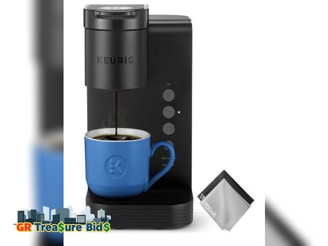 Lot 111-7456 - New $140 Keurig K-Express Essentials Single Serve K-Cup Pod Coffee Maker, 36 OZ DETACHABLE WATER TAN...