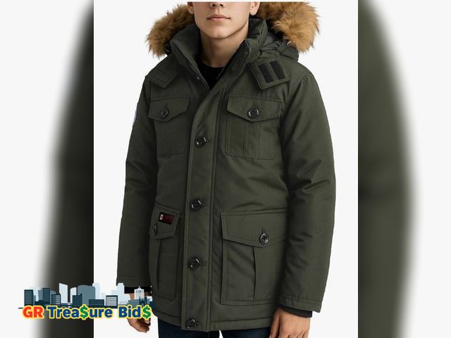 Lot 111-73662 - New CANADA WEATHER GEAR Boy Winter Coat - Heavyweight Water and Wind Resistant Boys Winter Parka Jac...