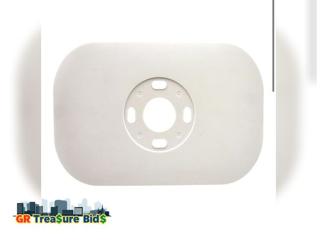 Lot 111-3452 - MODERN WAVE - Google Nest Thermostat Wall Plate Imperfections Cover 1-Pack (Rectangular, White)