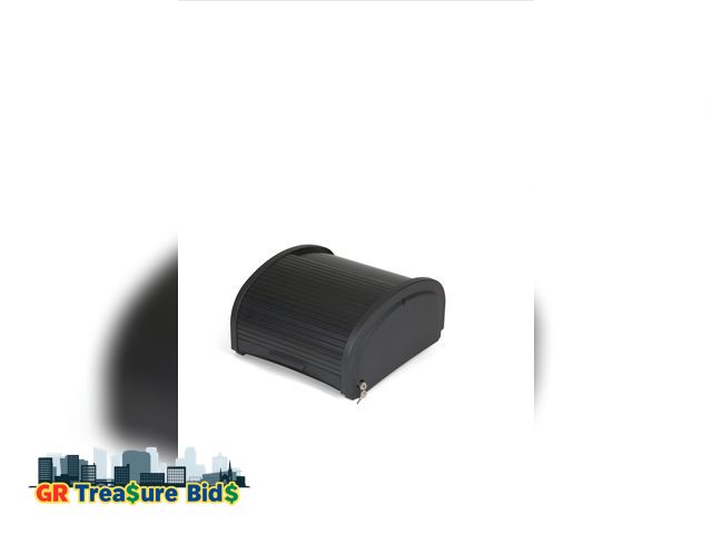 Lot 111-54100 - New Plastic  Rubbermaid Commercial Products Executive Series Preassembled Locking Security Hood, Bla...